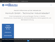Tablet Screenshot of hormuth.de